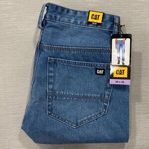 CAT Caterpillar Rigid Work Jeans Mens 30 x 32 Tough 100% Cotton Denim Pants